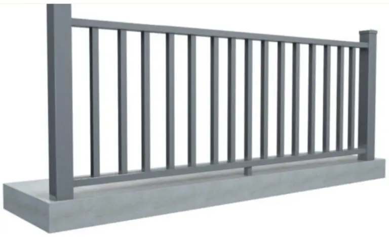 Metforce Hamptons style aluminium balustrade with oversized posts and traditional profile, powder coated, Perth