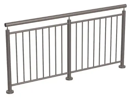 Metforce Heritage Stainless grade 316 stainless steel balustrade with horizontal rails, brushed finish, Perth