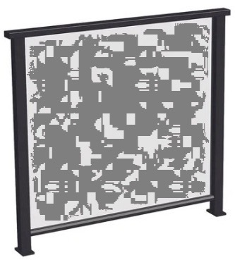 Metforce Maali aluminium balustrade with perforated aluminium infill panels, powder coated, Perth