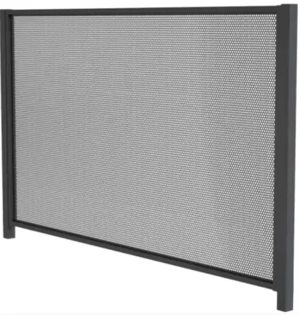 Metforce Maali aluminium balustrade with perforated aluminium infill panels, powder coated, Perth