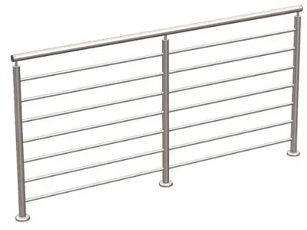 Metforce Stirling Stainless grade 316 stainless steel balustrade with vertical balusters, brushed finish, Perth